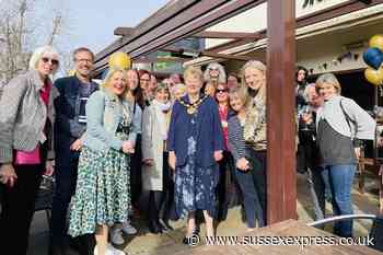 Clair Hall Vaccination Centre volunteers party in Haywards Heath as venue passes 200000 jabs - SussexWorld