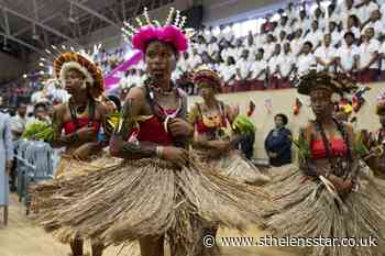 Anne greeted by traditional performances at Papua New Guinea school - St Helens Star