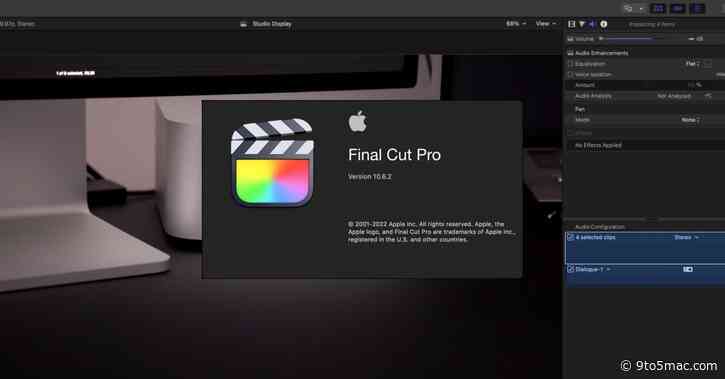 Apple releases Final Cut Pro 10.6.2 featuring Duplicate Detection, Voice Isolation, and optimized Mac Studio performance