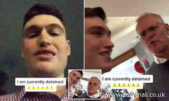 Scott Morrison ambushed by activist who starts screaming at the PM before being removed by security - Daily Mail