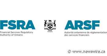 FSRA imposes administrative penalty against Oded Oliver Beer and amends agent's licence with conditions - Canada NewsWire