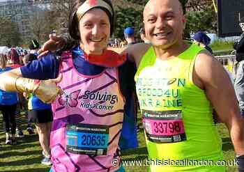 3Food4U founder runs Brighton Marathon for Ukraine war victims