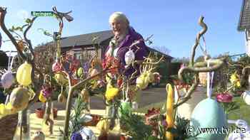 Rita uit Beringen deelt gratis paasversiering uit - TV Limburg