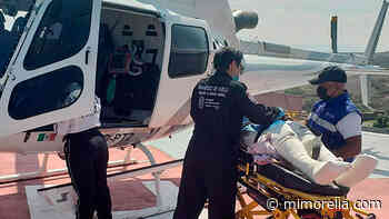 De Sahuayo al IMSS Charo, trasladan por helicóptero a hombre - MiMorelia.com