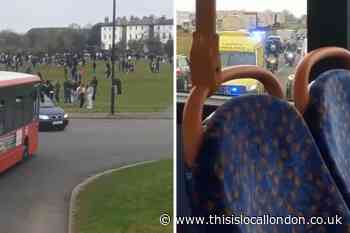 Greenwich Park Blackheath video of crowds amid disorder