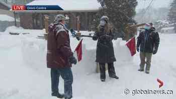 Pincourt snow castle challenge - Global News