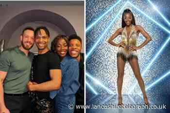 Blackburn: AJ Odudu reunites with Strictly Come Dancing 2021 cast