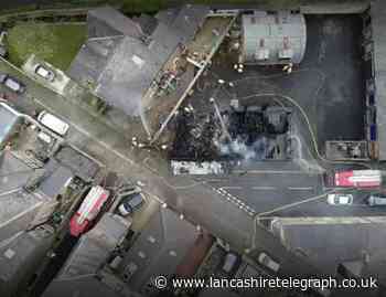 Huge fire in Burnley being treated as suspected arson