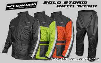 Nelson Rigg Introduces Solo Storm Waterproof Rain Wear - Adventure Motorcycle Magazine