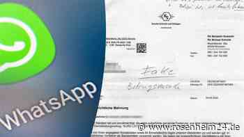 Über Whatsapp oder per Mahnschreiben: So wollen Betrüger in der Region Rosenheim an Ihr Geld