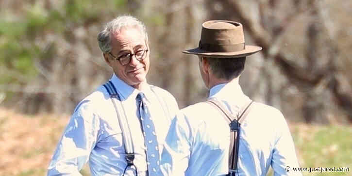 Robert Downey Jr Has A Full Head of White Hair For 'Oppenheimer' Filming With Cillian Murphy