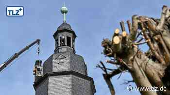 Gotha: Wartungsarbeiten in luftiger Höhe - Thüringische Landeszeitung