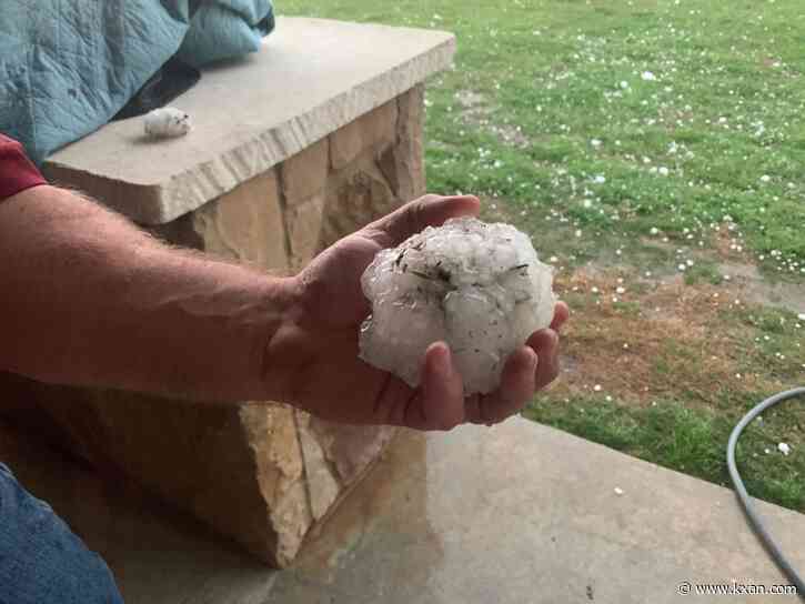 Ever been hit by a fastball? Hail in Salado fell at similar speed, size
