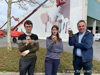 Street art siert gevel van evenementenhal Kubox in Kuurne - Focus en WTV