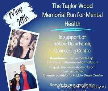 Pembroke runner raising money for Robbie Dean Centre during Ottawa Race Weekend - PembrokeToday.ca