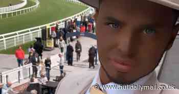 Jimmy Featherstone shows his support for Ukraine at Beverley Races - Hull Live