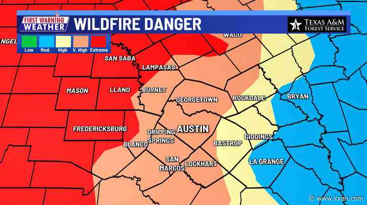Critical fire danger returns to area as front moves in