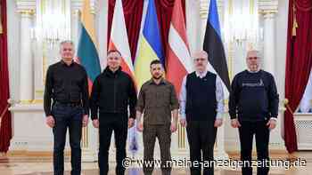 Staatschefs von Polen und Baltenstaaten bei Selenskyj