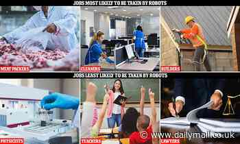 Will a robot take YOUR job? Scientists reveal the jobs at highest risk