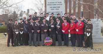 Royal Legion commemorates 105th anniversary of the Battle of Vimy Ridge - Global News