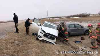 Saskatoon firefighters free person trapped in SUV - CTV News Saskatoon