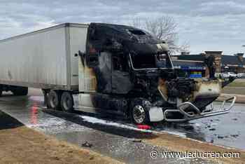 Semi truck fire ties up morning commute on Chippewa - Leduc Representative