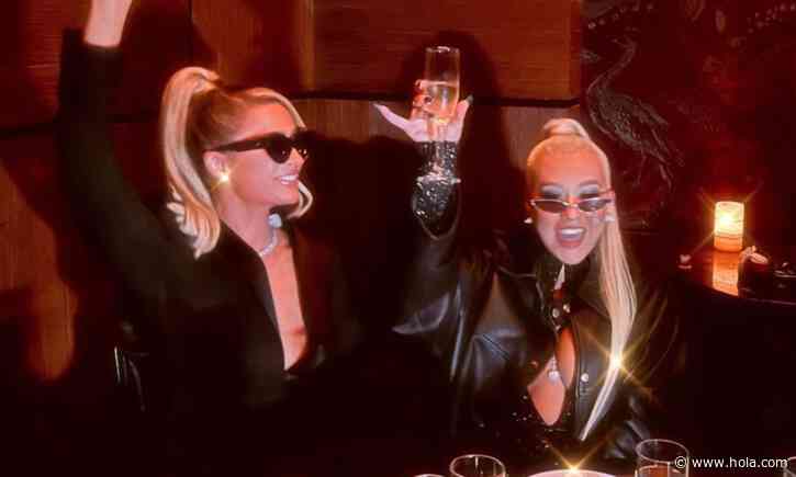 Christina Aguilera and Paris Hilton are BFF goals! - HOLA! USA