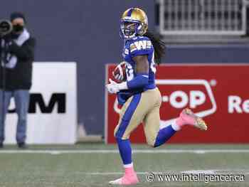 Blue Bombers re-sign Janarion Grant as part of busy day - Belleville Intelligencer