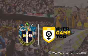 Sutton United partner with HerGameToo - News - Sutton United