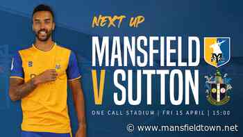Stags v Sutton now all-ticket - News - Mansfield Town