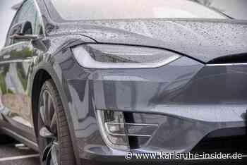Tesla wird während Fahrt mit Dosen und Steinen beworfen - Karlsruhe Insider