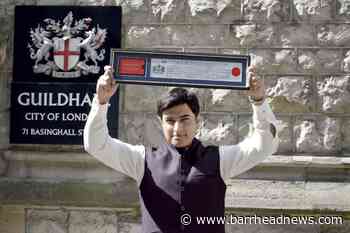 Campaigner who delivered free meals to frontline workers honoured by city - Barrhead News