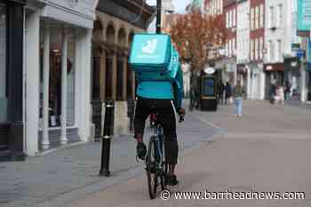 Deliveroo enjoys boost in sales but spend per order falls - Barrhead News