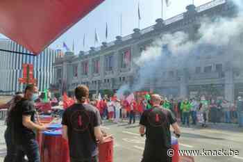 Vakbonden voeren op 22 april aan VBO in Brussel actie voor betere lonen - Knack.be