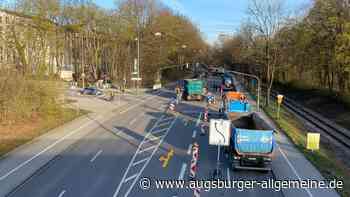 Augsburg: Baustelle an der Berliner Allee sorgt weiter für Stau | Augsburger Allgemeine - Augsburger Allgemeine