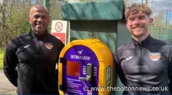 FA install defib at Bolton Arena