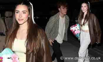 Madison Beer arrives at hotel with boyfriend Nick Austin in London - Daily Mail
