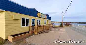 Yellow and Blue: Cabot Trail roadside building inadvertently painted to resemble Ukrainian flag - Saltwire