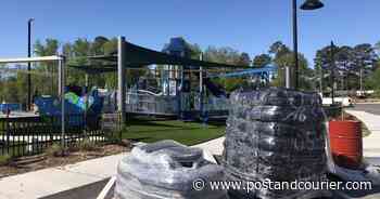 Work nearing completion to fix problem at Langley Pond Park's new inclusive playground - Charleston Post Courier