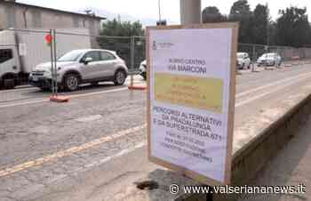 Albino, via Marconi chiusa verso Nembro per la posa del gas metano - video - Valseriana News - Valseriana News