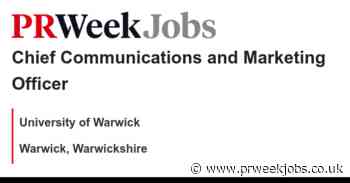 University of Warwick: Chief Communications and Marketing Officer