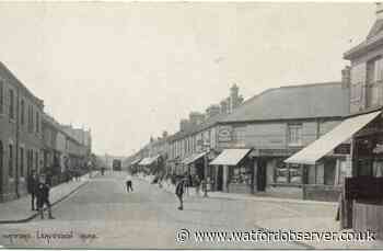 Looking back to the building of Leavesden Road in Watford