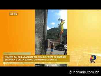 Imbituba: Mulher cai de parapente em cima de poste de energia elétrica e deixa bairro sem luz - ND Mais