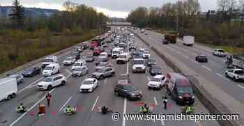 Group blocks highway at Willingdon Avenue - The Squamish Reporter