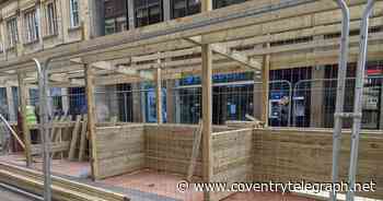 Construction underway on new £19,000 Coventry seating area - Coventry Live