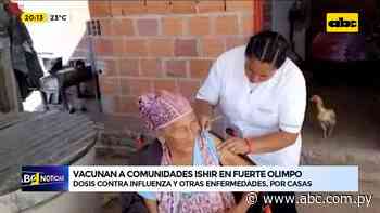 Vacunadores llegan a comunidad indígena de Fuerte Olimpo - ABC Color