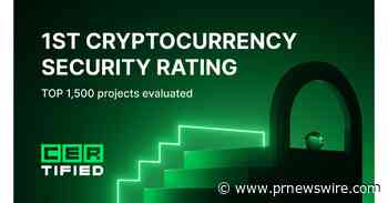 First Cryptocurrency Security Rating - top 1,500 projects evaluated - PR Newswire