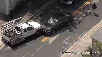 Suspects in Stolen Car Flee Police, Cause Crash in Hallandale Beach