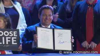 Florida Gov. Ron DeSantis Signs Bill Banning Most Abortions After 15 Weeks