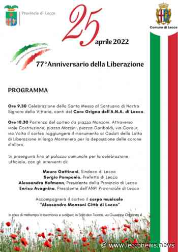LECCO, IL PROGRAMMA DELLA FESTA DEL 25 APRILE - Lecconews
